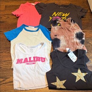 Bundle of girls size medium tops